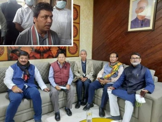 Tripura BJP’s destruction begins as rebel MLAs camp in Delhi : More BJP MLAs likely to denounce Biblab Deb’s dictator rule in Tripura Tripura BJP’s destruction begins as rebel MLAs camp in Delhi : More BJP MLAs likely to denounce Biblab Deb’s dictator rule in Tripura